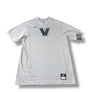 NWT Nike Dri-Fit Villanova Wildcats Gray Pullover V-Neck Baseball Shirt Mens M